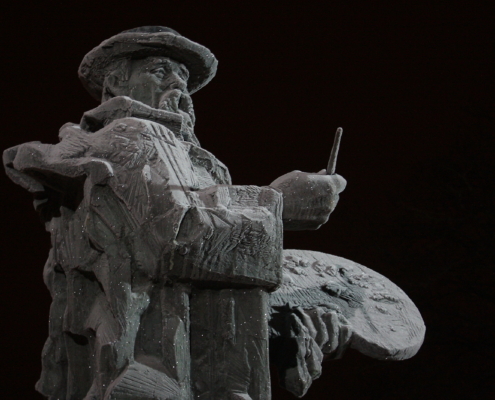 Kunstnik Johann Köleri monument Viljandis