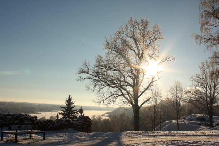 Viljandi lossimäed talvel